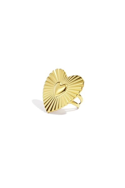 Bijoutheek Ring (Sieraad) Stralend Hart Goud