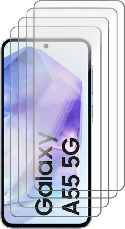 Screenprotector geschikt voor Samsung Galaxy A55 - 4x Glas Screen Protector