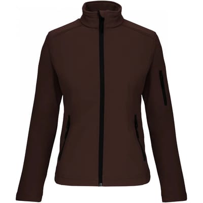 Kariban Dames softshell jas K400 - Chocolate - L