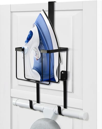 Dailygoods- Strijkplank Hanger - Over de Deur/Wandmontage - Opberghouder - IJzeren Houder - Organiseer je Wasruimte - Patent Aangevraagd - 7,08 x 5,9 x 5,9 cm