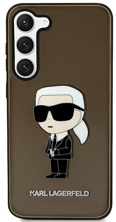 Karl Lagerfeld Ikonik - Hoesje voor mobiele telefoon - Samsung Galaxy S23+ - Zwart - Hardcase