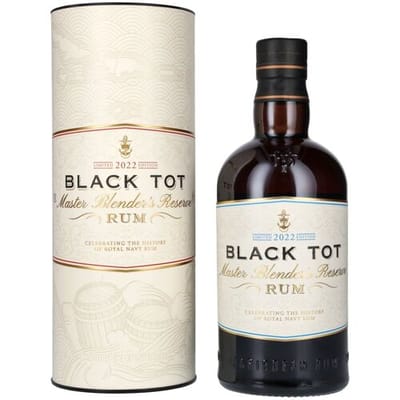 Zwarte Tot Rum Black Tot Master Blender's Reserve Rum Limited Edition 2022 54,5% Vol. 0,7l in geschenkverpakking