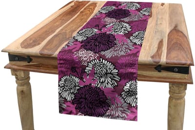 ABAKUHAUS dahlia tafelloper – 40x180 cm – babyroze wit