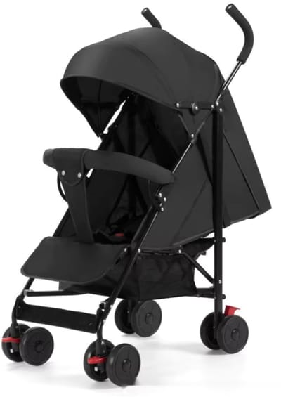 Livista Lichtgewicht Kinderwagen Buggy – Verstelbare Rugleuning 95°-175° – Compact en Comfortabel – 6-36 Maanden – Max. 15 kg– Zwart