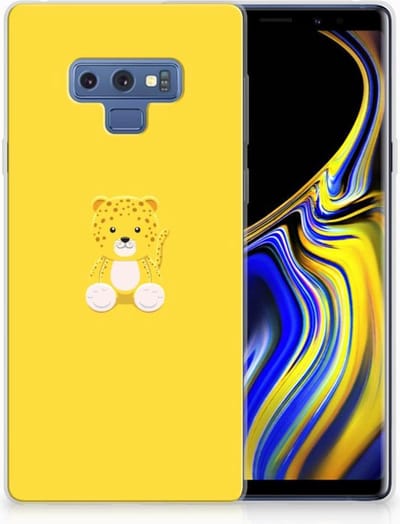 Samsung Galaxy Note 9 Telefoonhoesje met Naam Baby Leopard