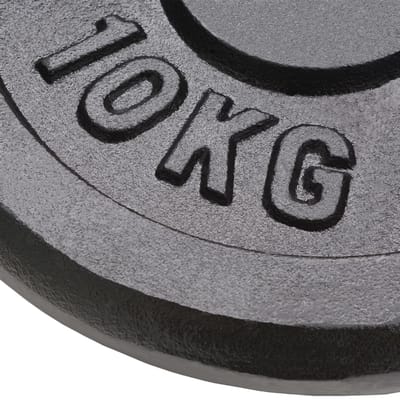 vidaXL - Halterschijven - 2 - st - 2x10 - kg - gietijzer