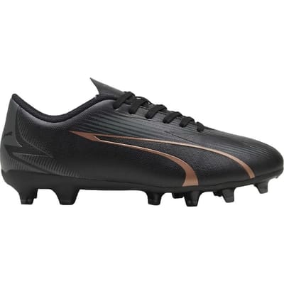 Puma Ultra Play Stevige Grond Voetbalschoenen voor Kinderen/Kinderen (Zwart)