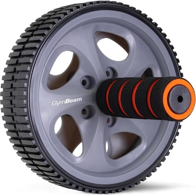 Buikspiertrainer Dubbel Wiel - Fitness Wiel Core - Krachtige Training - Stabiele Dubbele Wielen - 28 cm Breed - Veelkleurig
