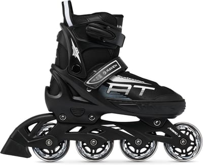 Verstelbare Inline Skates Zwart - Stevig Composiet Chassis met ABEC-7 Lagers