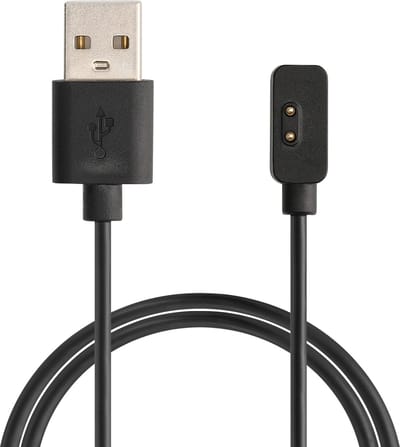 kwmobile USB-oplaadkabel geschikt voor Xiaomi Mi Band 7 Pro / Poco Watch / Redmi Watch 3 / Watch 2 Lite kabel - Laadkabel voor smartwatch - in zwart
