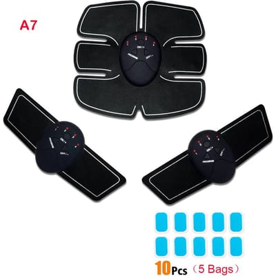 EMS ABS Spierstimulator Toner Taille Spierbuik Afslankende Toning Belt A7 zwart