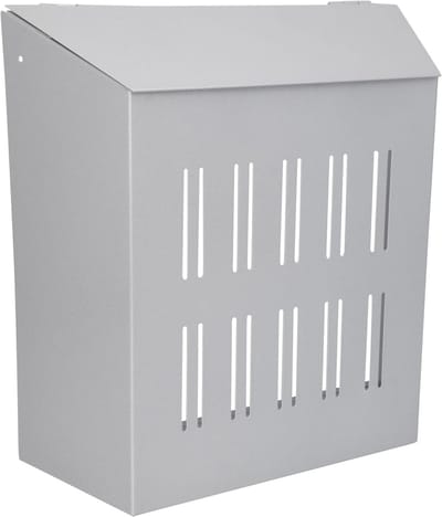 Postvanger - Brievenbak - Post Netjes Houden - Binnen Deur Montage - 345 x 352 mm - Zilver