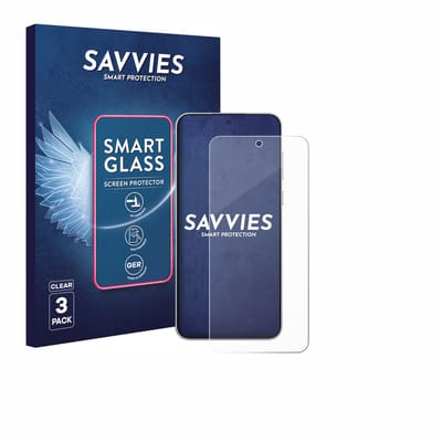 3 Stuks Savvies Screenprotector - geschikt voor OnePlus Ace 6T - beschermfolie glas transparant