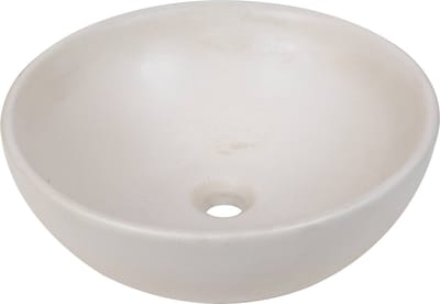 Ben Elina Ronde Waskom - Ø 40 cm - Beige - Wastafel - Opbouw