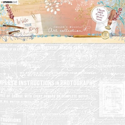 Studio Light Write Your Story Vellum Sheets Letter, Newspa