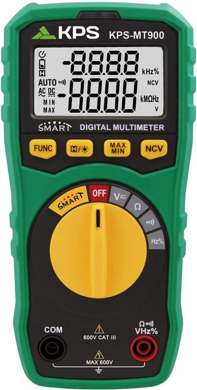 Digitale Multimeter met SMART-functie, NCV en Achtergrondverlichting - Meet AC/DC 600V
