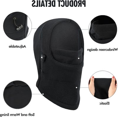Thermische Balaclava voor Kinderen - Multifunctionele Winddichte Ski Masker met Volledige Gezichtsbedekking, Ademend en Warm voor Buitenactiviteiten in de Winter