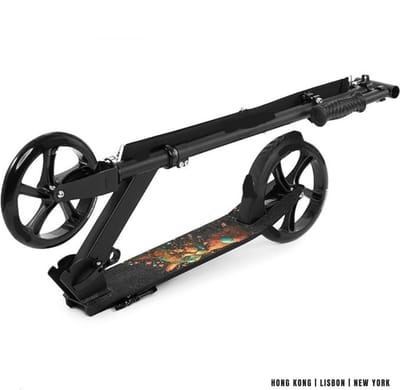 QIN® Stuntstep Jongen - Stuntstep Volwassenen - Voor Jongesn en Meisjes - Zwart - 91cm x 40cm x 98cm