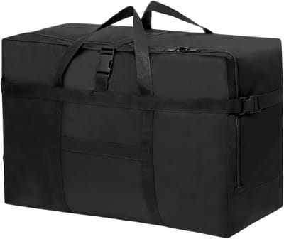 MeubelsvanJoep opbergdoos, opbergdoos met deksel, versterkte handgreep, kleding, opbergtas, kledingdoos, verhuisdozen voor kleding, jurken, beddengoed, zwart