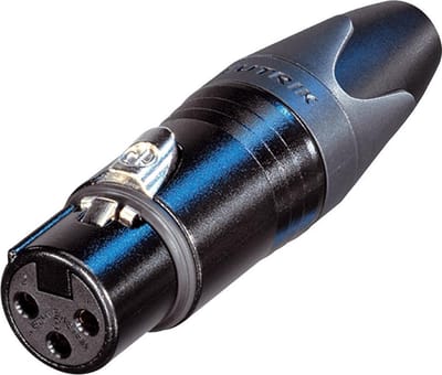 Neutrik NC3FXX-BAG XLR 3-pins (v) connector / zwart