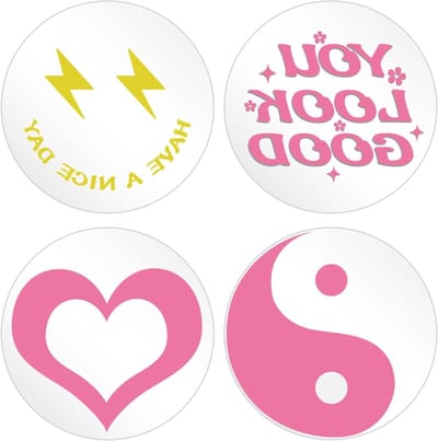 Set van 4 Ronde Spiegel Wandstickers van 20 cm - Decoratieve Acryl Spiegels voor Woonkamer, Slaapkamer en Hal