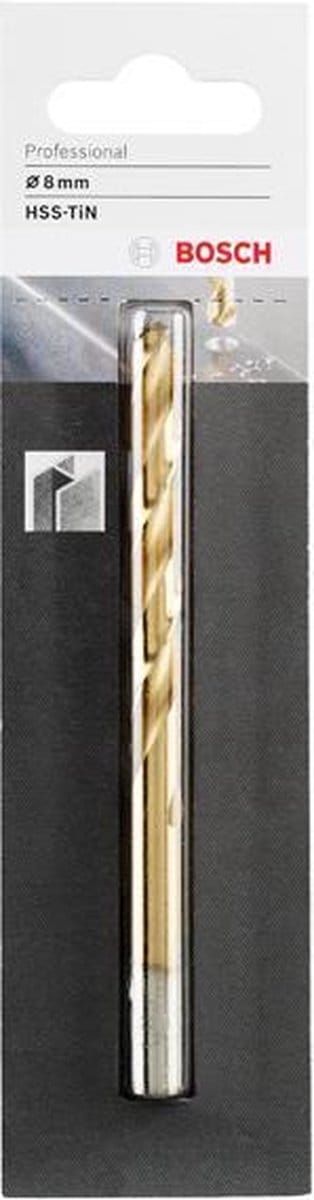 PROF. METAALBOOR HSS TIN 8 MM X117