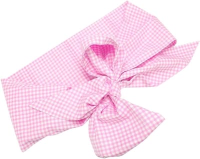 Pasgeboren Inbakerdoek - Baby Wikkeldoek - Newborn Fotoshoot - Groot Strikontwerp - 72.4 x 5.5 inch - Lichtroze Plaid