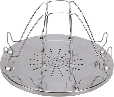 Camping Broodrooster - Broodrek - Buiten Koken - Opvouwbaar Ontwerp - 4 Sneetjes - Zilver