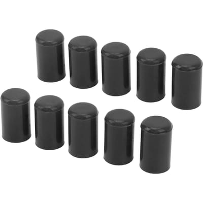 10 STUKS 12mm Auto Inlaat Vacuümslang Afdekking Siliconenslang Afblinddoppen Slang Eindstuk Inzetstuk Stoppen Zwart zwart