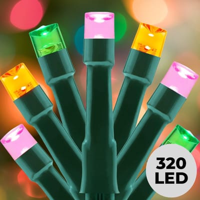 Lomera Kerstboomverlichting - Kerstverlichting - Kerstlampjes 320 LED - 24 Meter Lichtsnoer - Kerstverlichting Binnen en Buiten - Multicolor LED - 8 Lichtfuncties - Ip44 - Geheugen Verlichting - Timer 8 Uur - 24 Meter