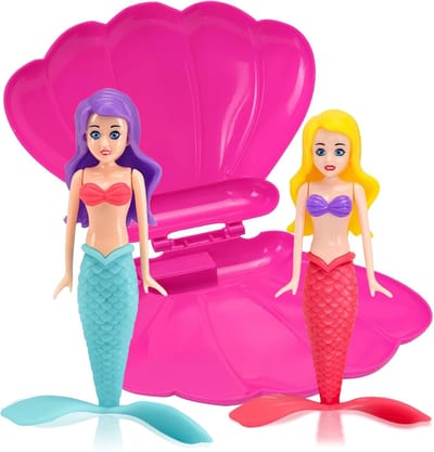 Diving Game - Water Toys - Pool Accessories - Training - Little Mermaid Party Accessories (Pink)