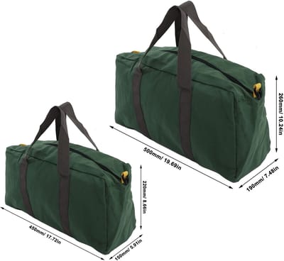 Dailygoods- Gereedschapstas Waterdicht - Draagbare Canvas Opbergtas - Hoge Capaciteit - Brede Opening - Slijtvast - Handgereedschapstas 18 inch