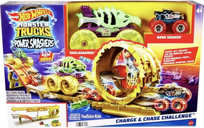 Hot Wheels Monster Trucks Power Smasher Charge Chase Challenge – Het Perfecte Kerstcadeau voor Monstertruck Fans!