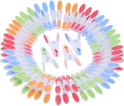 Allecto Plus - Extra Grote Kledingpinnen Set voor Waslijn - 6 Dozen / 72 Stuks - Sterke Clips - Non-slip Grip - Windvaste Kledingpins voor Binnen en Buiten - Ergonomisch Design - Thuis Waspin - Was Rek Accessoires