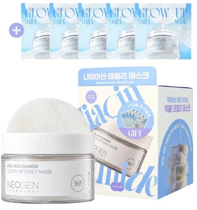 NEOGEN Dermalogy Real Niacinamide Glow Up Daily Mask Set / 40-pack pads inclusief 5 2-packs en een pincet