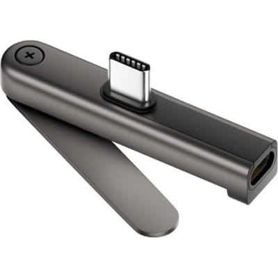 240W Snel Opladen Opvouwbare Type C Adapter, Multifunctionele USB C naar 3,5mm Audio Converter voor Telefoon Opladen & Gegevenssynchronisatie bleke lavendelkleur