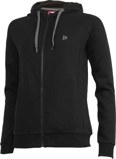 Donnay F/Z Vest met capuchon Anna - Zwart (Beschikbaar in verschillende maten)