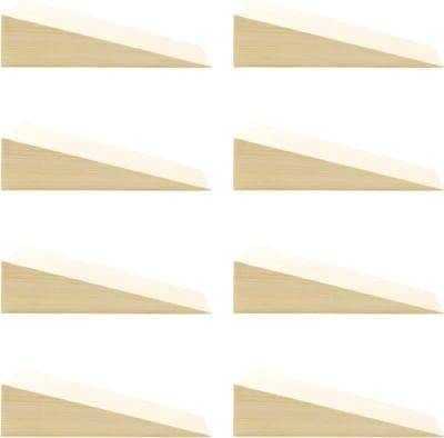 Gewogen houten deurwiggen - Antislip meubelwiggen voor alle oppervlakken (150 x 40 x )