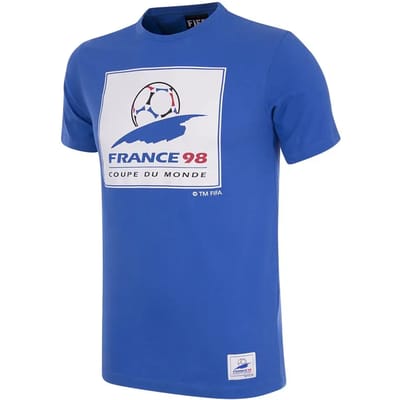 COPA - Frankrijk 1998 WK Emblem T-Shirt - Heren - Blauw - S
