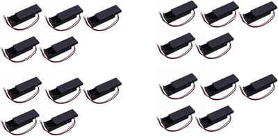 Batterijhouder Set - AAA Houders - Elektronica Projecten - Met Kabel - 20 Stuks - Zwart
