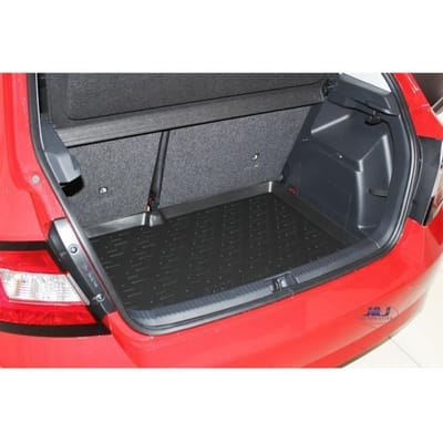 J&J AUTOMOTIVE | Tapis De Coffre Caoutchouc Premium Pour Skoda Fabia 3 5P. Berlina 2014-2021 noir