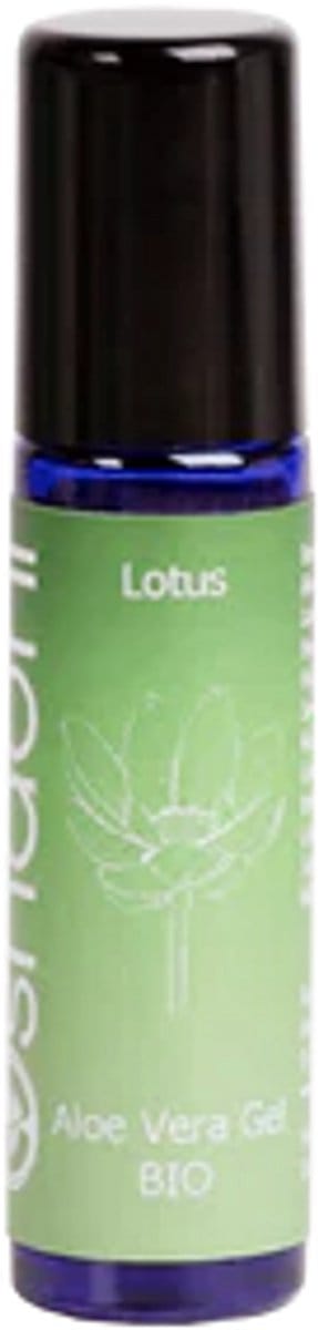 Roll-on verzorgende gel met aloe vera en lotus, Oshadhi, biologisch, 10 ml