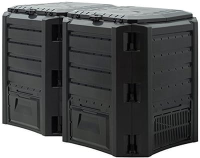 Weerbestendige tuincomposter 800L - Snelle en eenvoudige montage, geschikt voor organisch afval