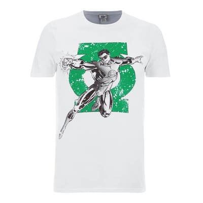 DC Comics Green Lantern Punch Heren T-Shirt - Wit - M