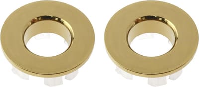 2x Ronde Overloop Sierring Zilver Badkamer Wastafel & Keukenspoelbak - Universele Montage
