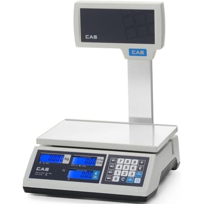 Commerciële weegschaal met weegfunctie, goedgekeurd voor de handel, bereik tot 15 kg, 290x209 mm