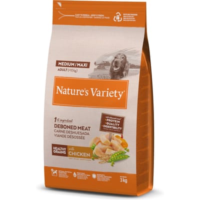 Nature's Variety Healthy Grains Medium/Maxi Adult Kip - 3 kg