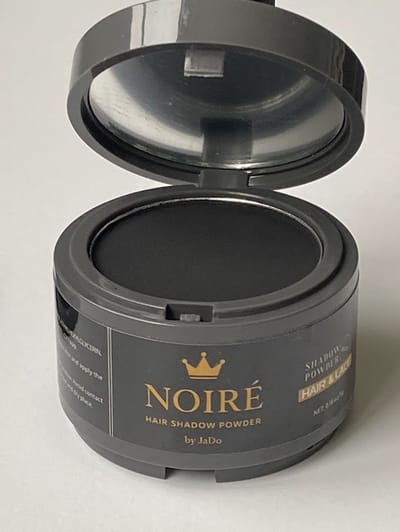NOIRÉ Haarpoeder -Volumepoeder Zwart - potje met spiegel - Haarlijnpoeder - Haarlijnpoeder - Haarverf - Haarverzorging - camouflage - Hair powder