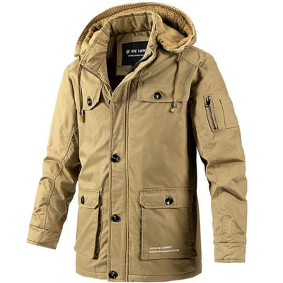 Gewassen Katoenen Jas Heren Nieuwe Herfst/Winter Slim Trendy Werkkleding Fleece gevoerd Verdikte Katoenen Jas Herenjas 4XL