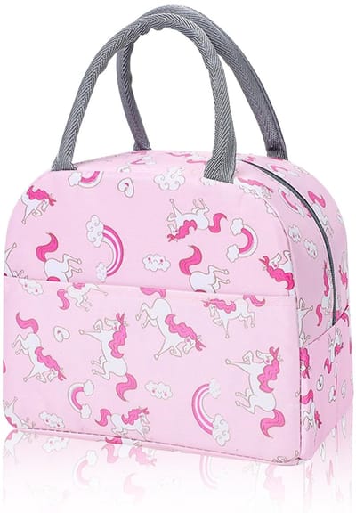 Dailygoods- Koeltas Kleine Draagbare - Thermotas - Lunchtas - Isothermische Tas - Roze - Oxford-Stof 23x14x20 cm